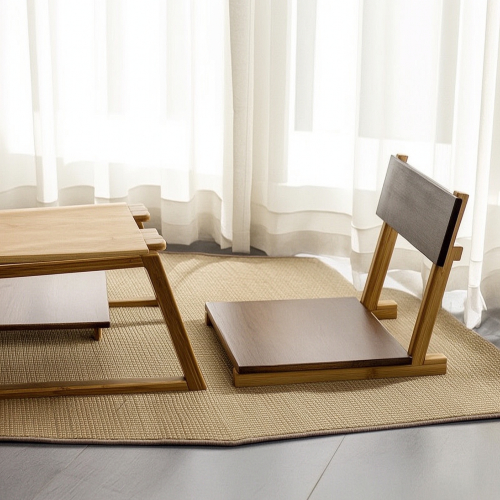 Home Furniture & Hardware Trading - Floor Seat with Back Support Foldable