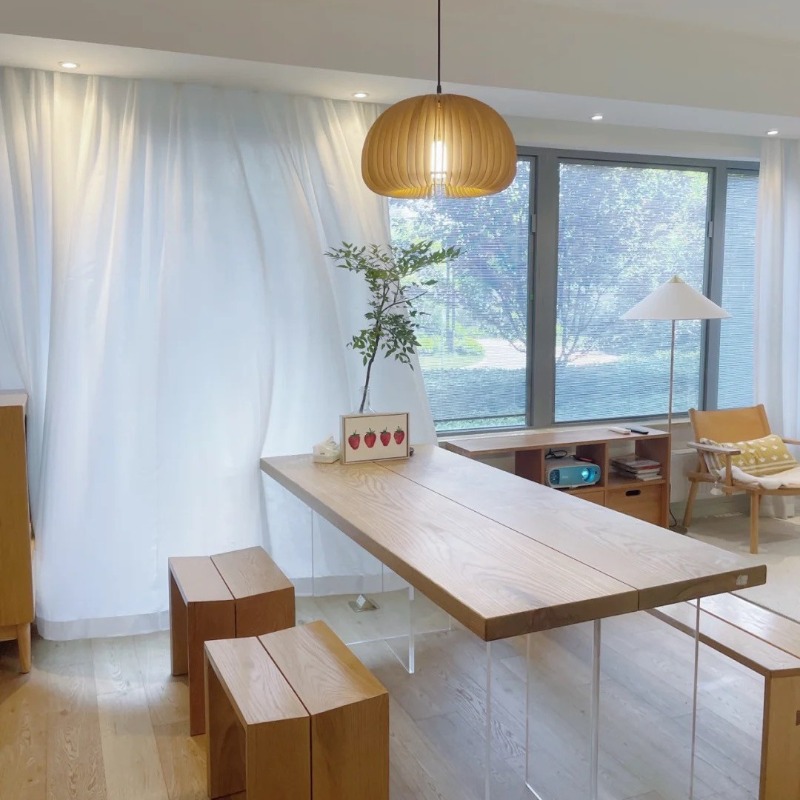 Nordic Solid Wood Acrylic Floa - Home Furniture & Hardware Trading recensie en prijs