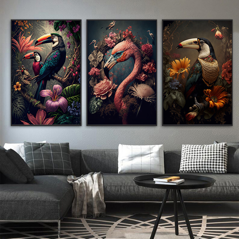 Retro Flower Bird Posters and  - Furniture Paradise & Hardware Ghaziabad Photos recensie en prijs
