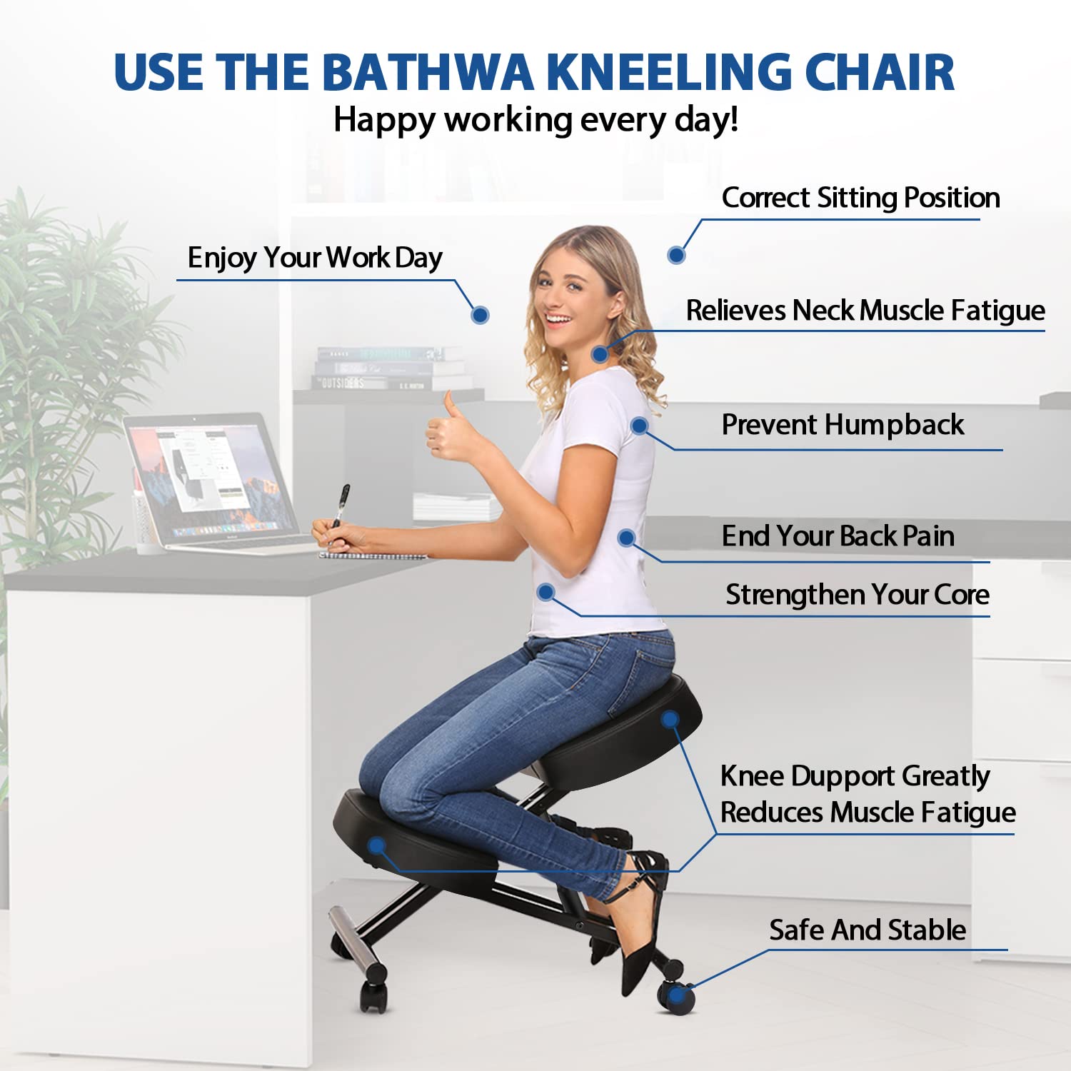 Kneeling Chair Ergonomic for O - Home Furniture & Hardware Trading recensie en prijs