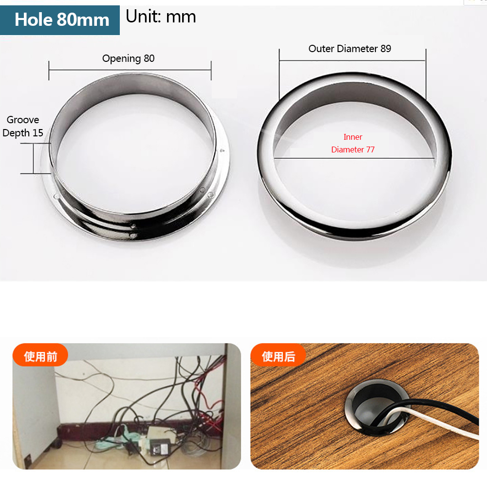 Wire Hole Cover Computer Table - Furniture Hardware Decorative recensie en prijs