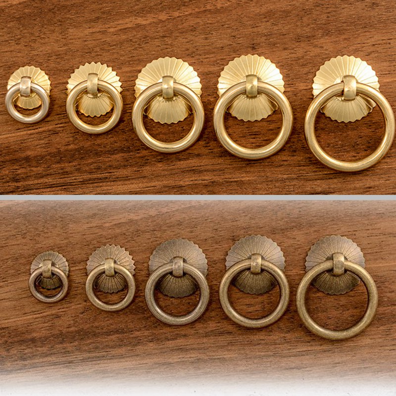 Vintage Brass Cabinet Ring Kno - Furniture Hardware Decorative recensie en prijs