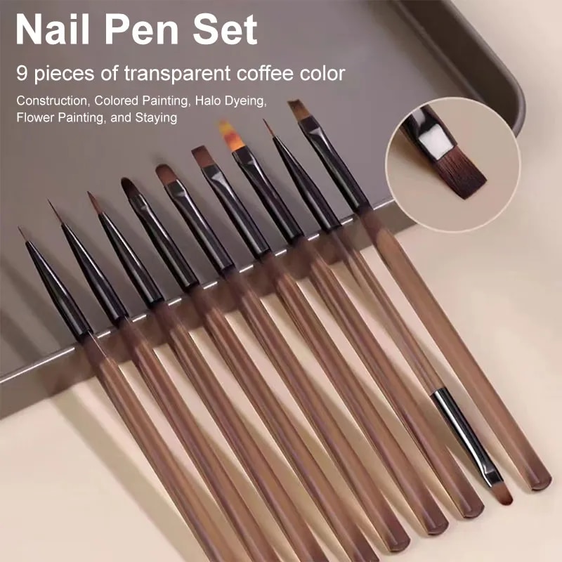 9PCS UV Gel Nail Brush Liner D - Furniture Hardware Nails recensie en prijs