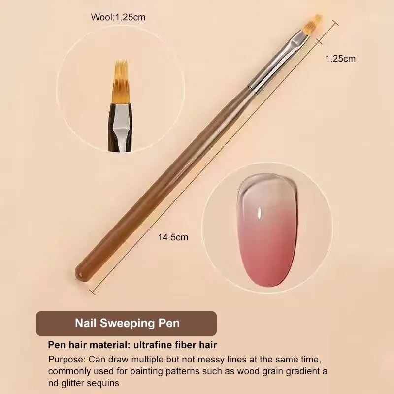 9PCS UV Gel Nail Brush Liner D - Furniture Hardware Nails recensie en prijs