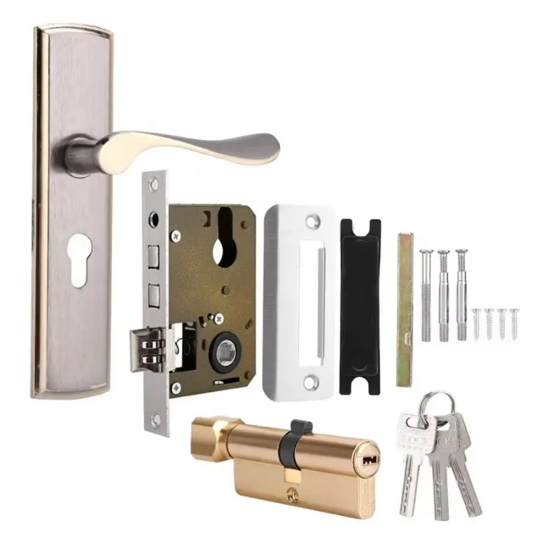 Gold Door Handle Lock Silent H - Furniture Hardware Decorative recensie en prijs