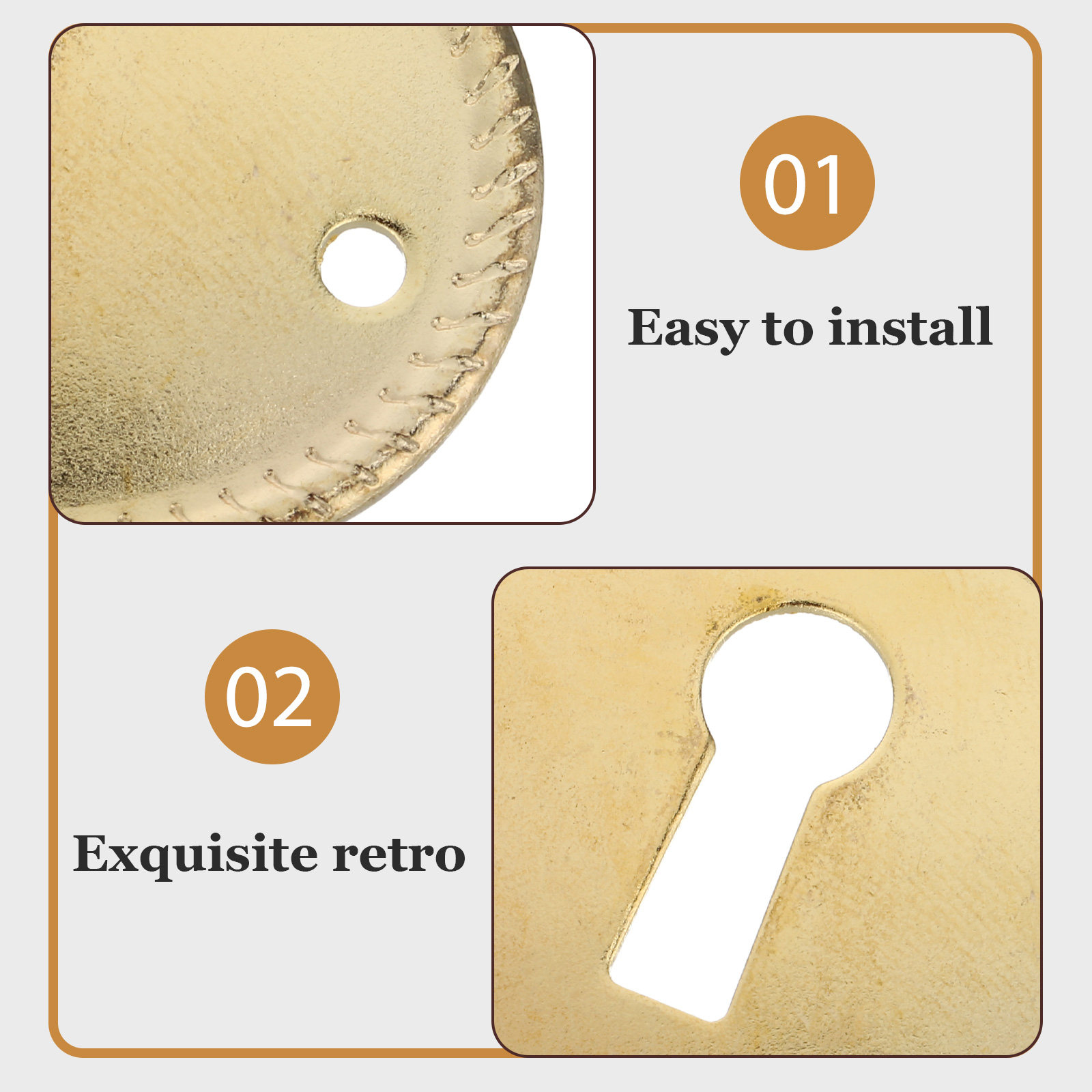 20Pcs Vintage Oval Keyhole Cov - Furniture Hardware Decorative recensie en prijs