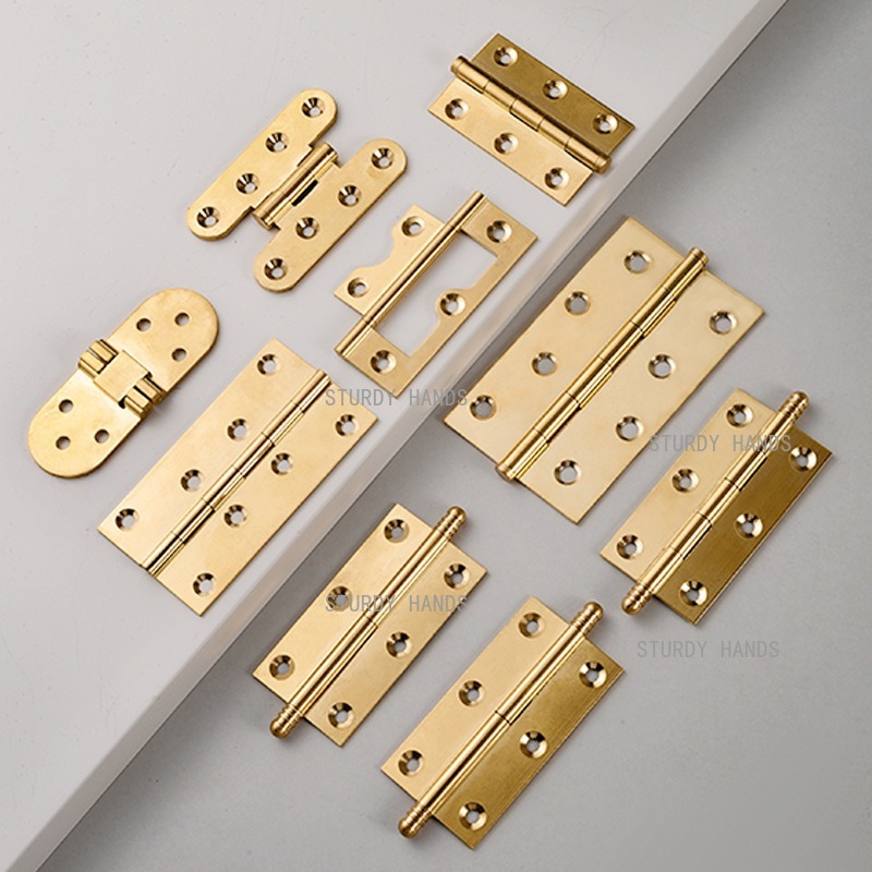 10pcs brass hinges, gold hinge - Furniture Hardware Brass recensie en prijs