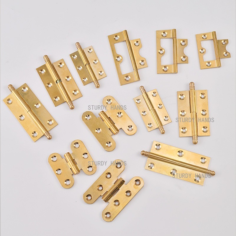 10pcs brass hinges, gold hinge - Furniture Hardware Brass recensie en prijs