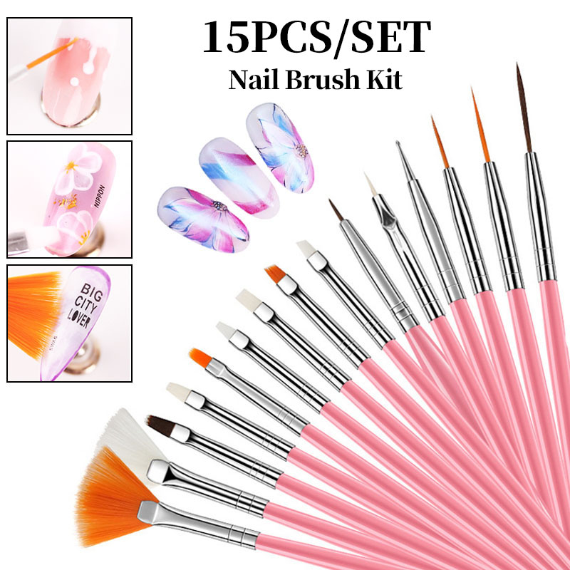 LINMANDA 15 Pink Nail Art Brus - Furniture Hardware Nails recensie en prijs