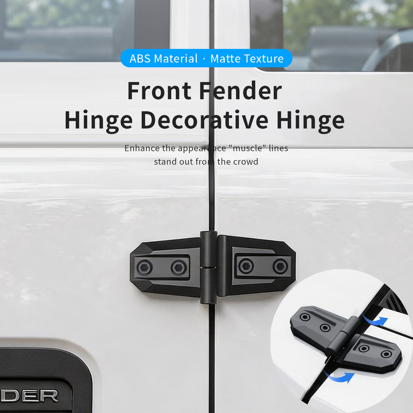 2PCS ABS Car Engine Hood Door  - Furniture Hardware Fitting recensie en prijs