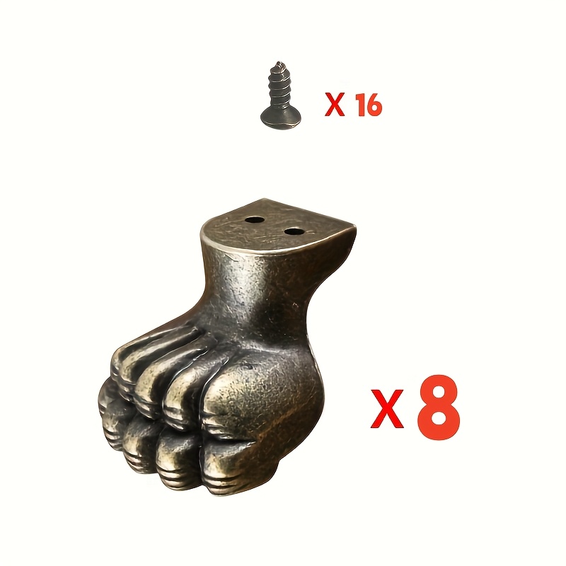 8pcs Antique Foot Brass Jewelr - Furniture Hardware Brass recensie en prijs