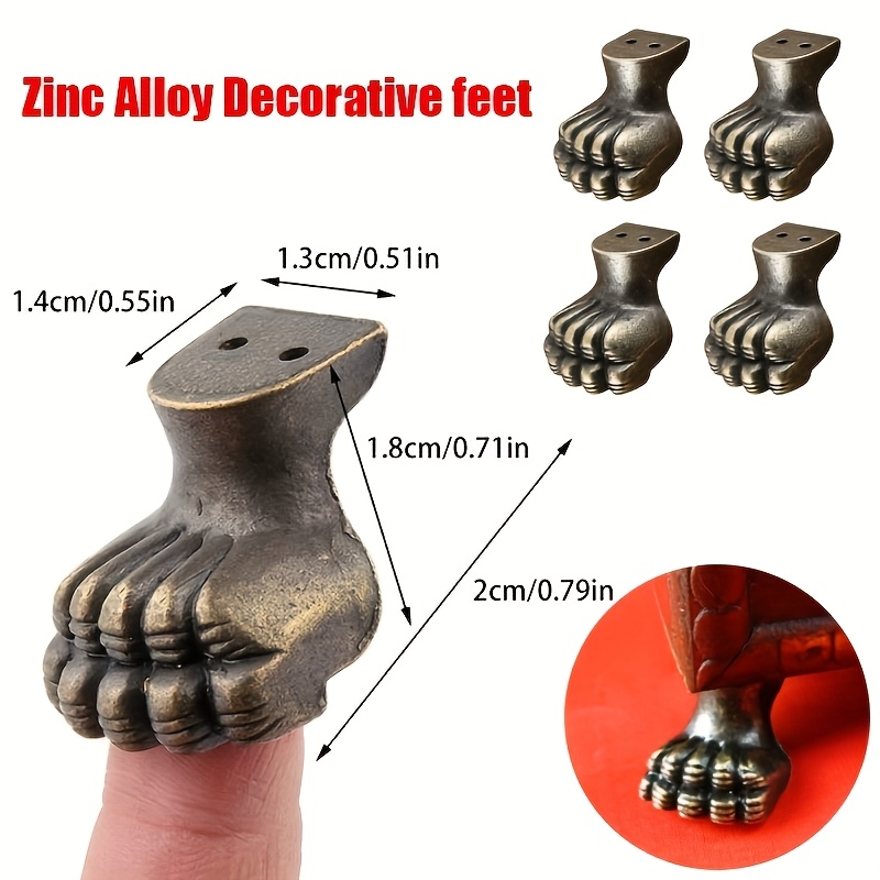 8pcs Antique Foot Brass Jewelr - Furniture Hardware Brass recensie en prijs