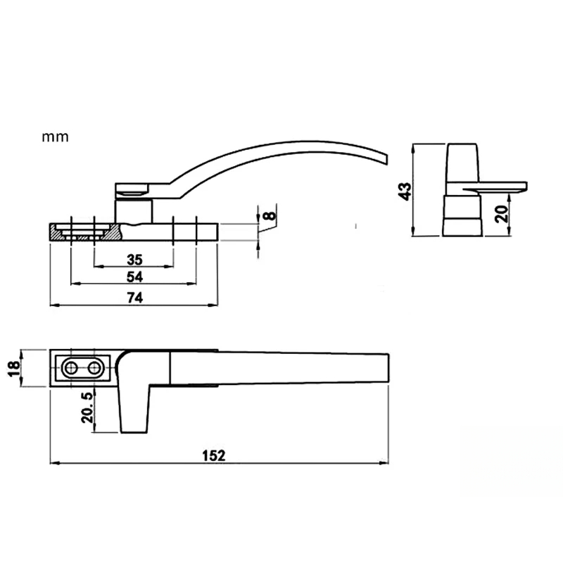 Left Right Hand White Replacem - Furniture Hardware Fitting recensie en prijs