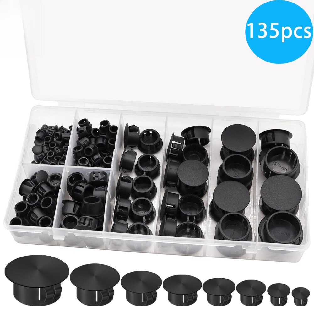 135pcs Black Cover Screw-type  - Furniture Hardware Types recensie en prijs