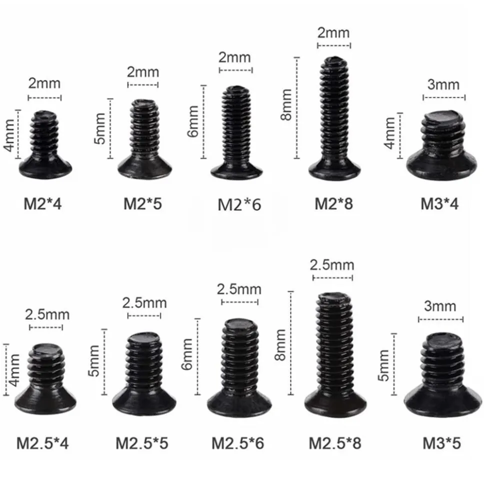 500pcs Black Screws and Screwd - Furniture Hardware Types recensie en prijs