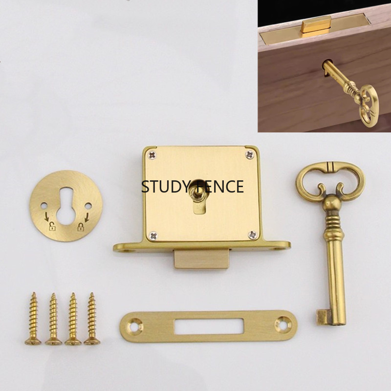1PC Antique Metal Drawer Lock  - Furniture Hardware Brass recensie en prijs