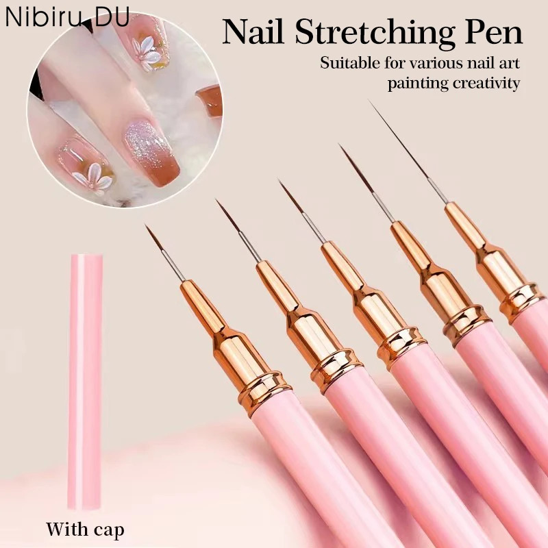 5PCS Nail Art Liner Brush Set  - Furniture Hardware Nails recensie en prijs