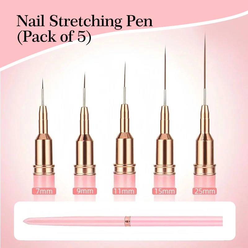 5PCS Nail Art Liner Brush Set  - Furniture Hardware Nails recensie en prijs
