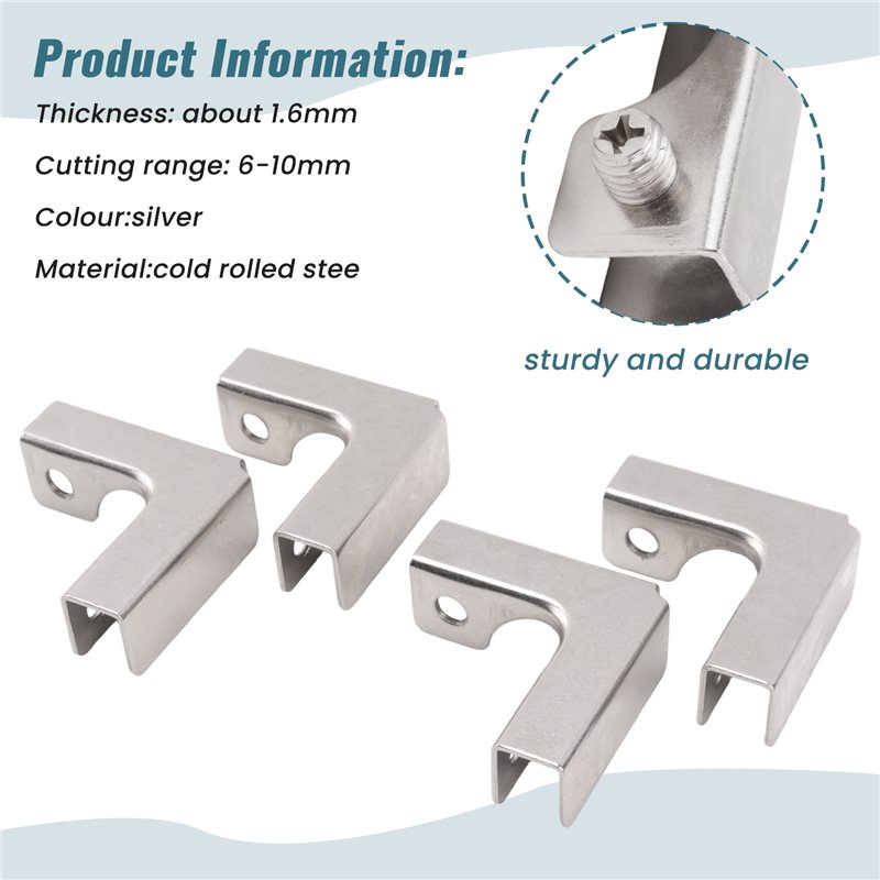 A68P-4Pcs L Type Glass Fixing  - Furniture Hardware Types recensie en prijs