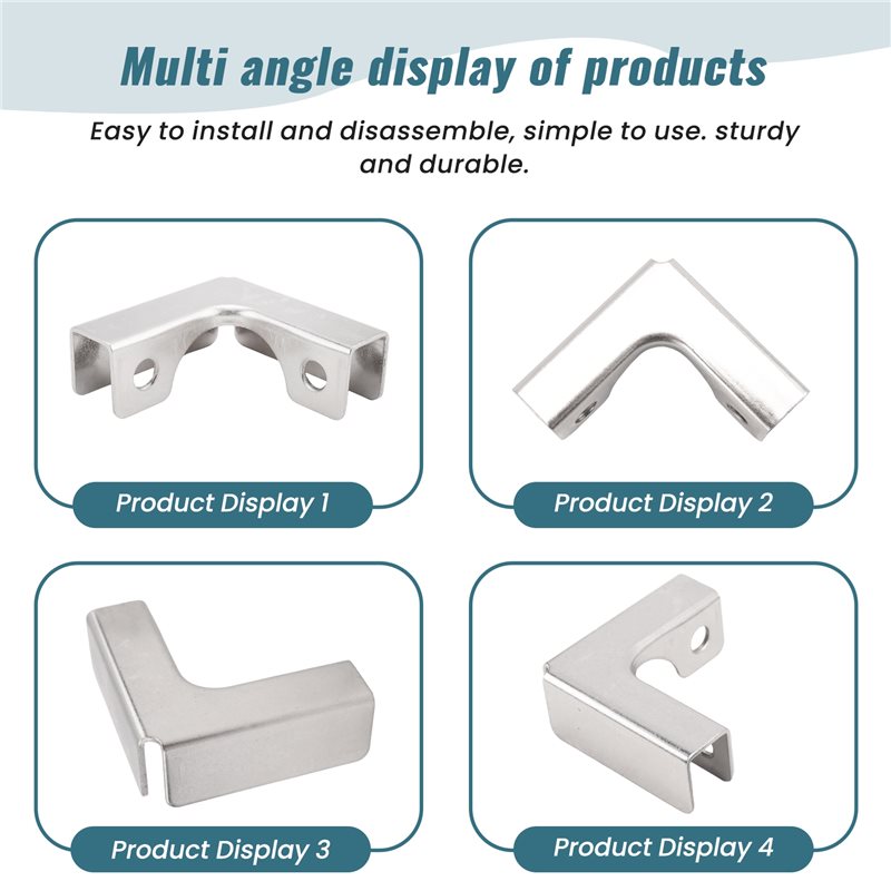 ABUI-4Pcs L Type Glass Fixing  - Furniture Hardware Types recensie en prijs